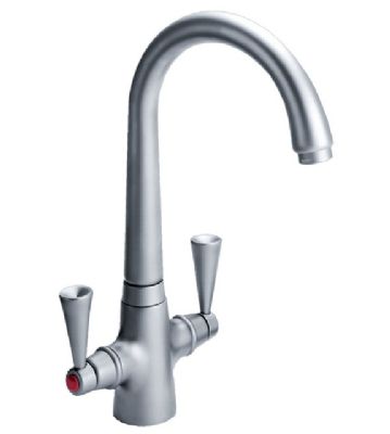 CARRON PHOENIX OPUS BRUSHED NICKEL MONO SINK MIXER TAP, 115.0019.236